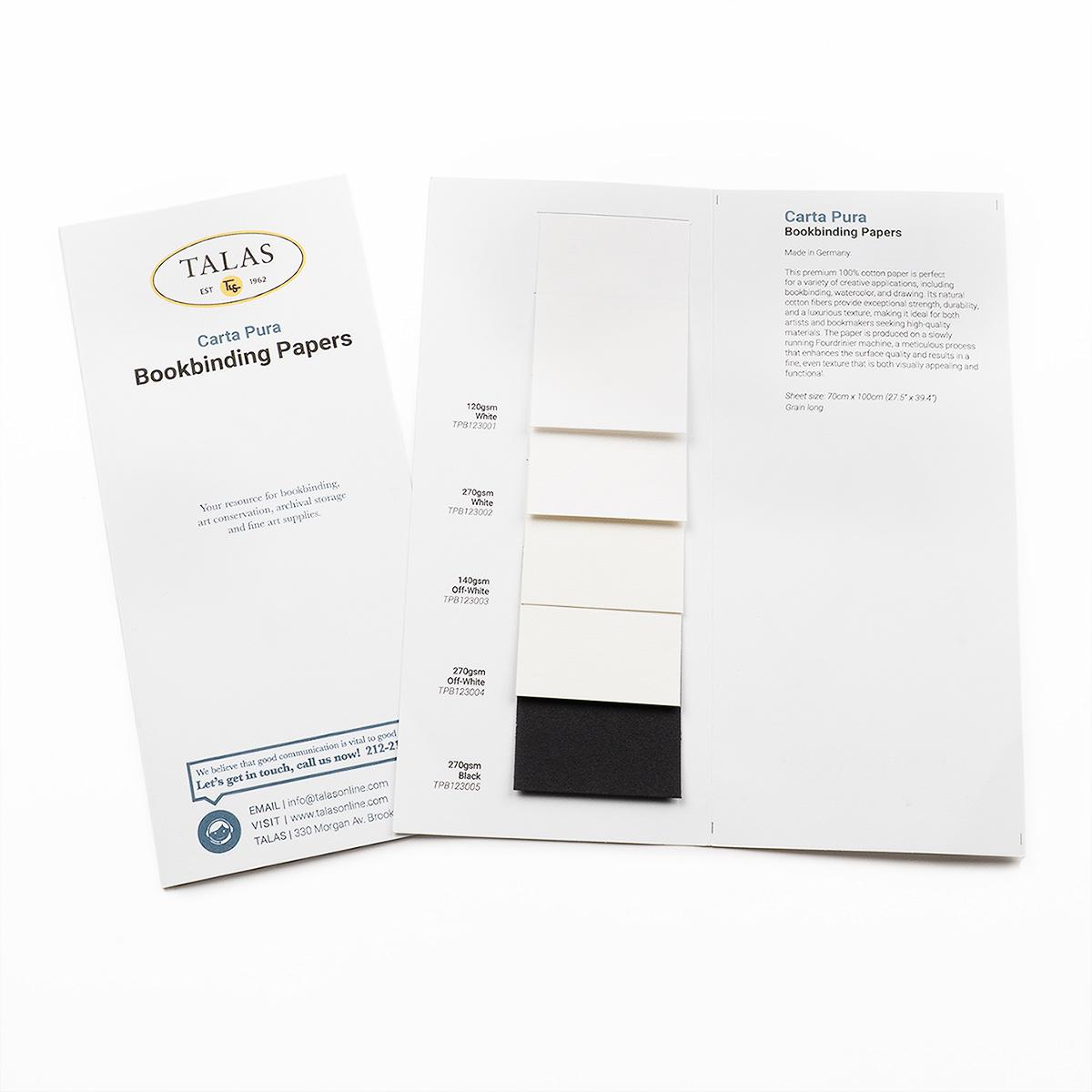 Carta Pura Bookbinding Paper Sample Book