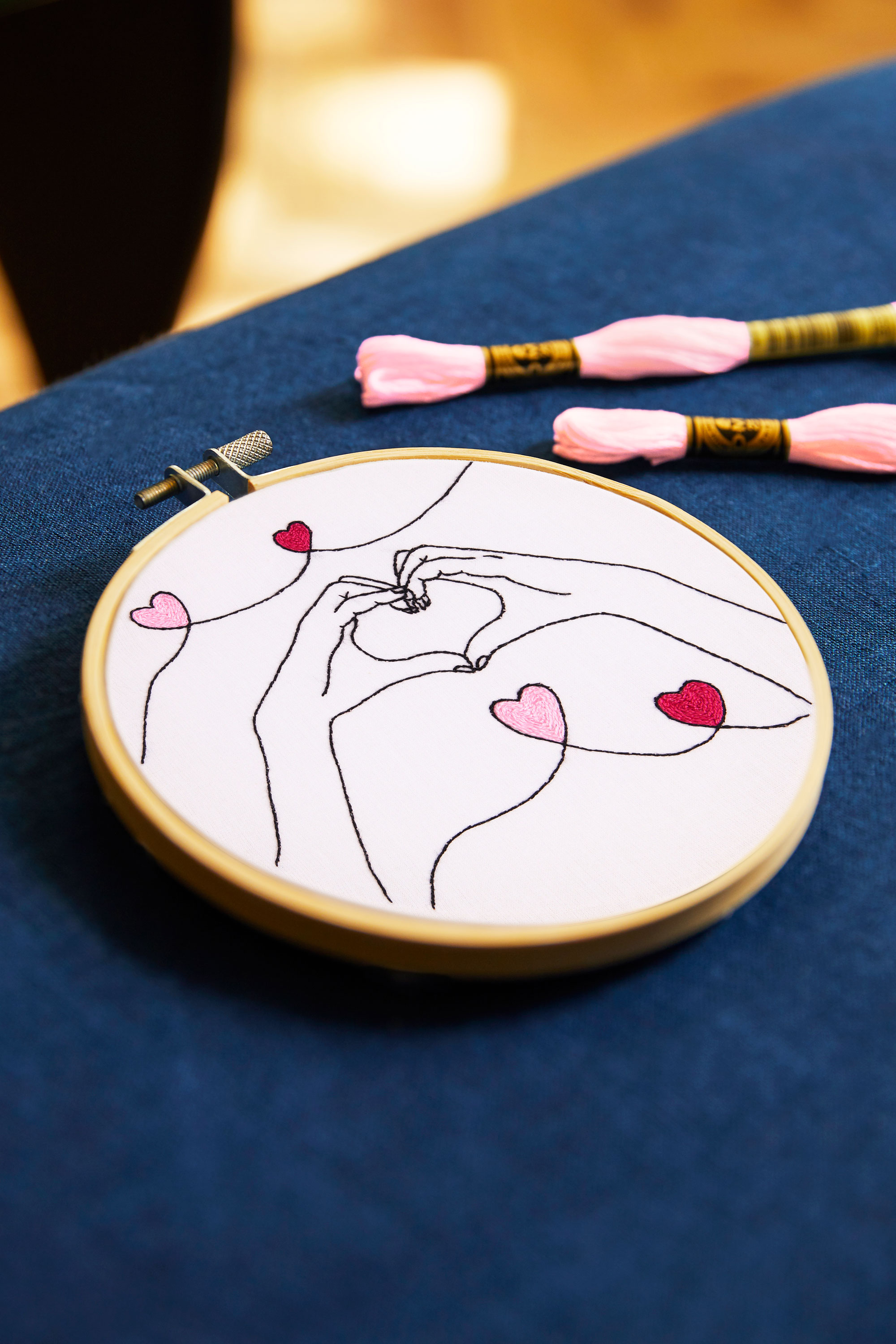 Heart Hands by Jenni Davis Easy Embroidery Kit