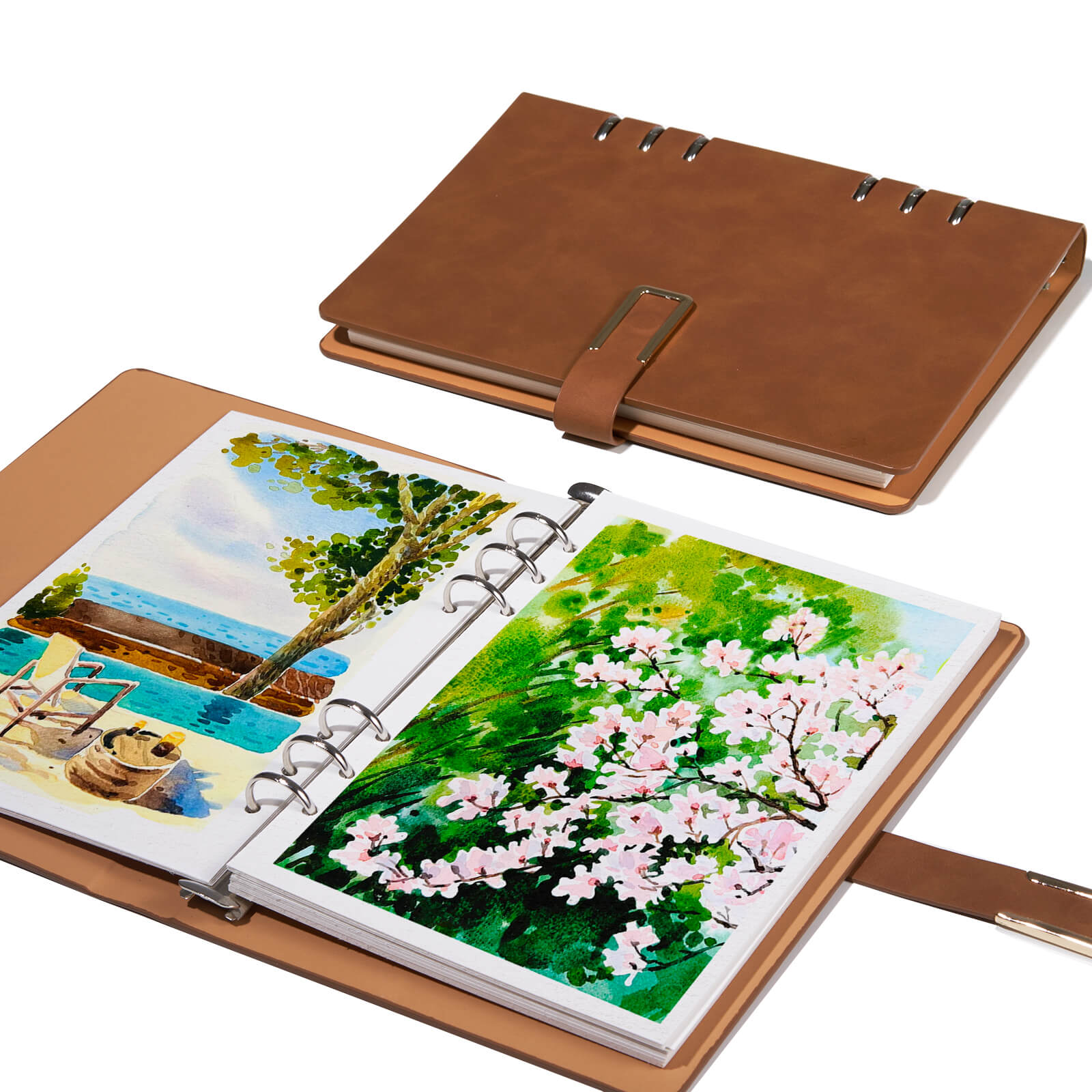 Lightwish Watercolor Journal/Sketchbook Cold & Hot Press A5 Cotton Paper